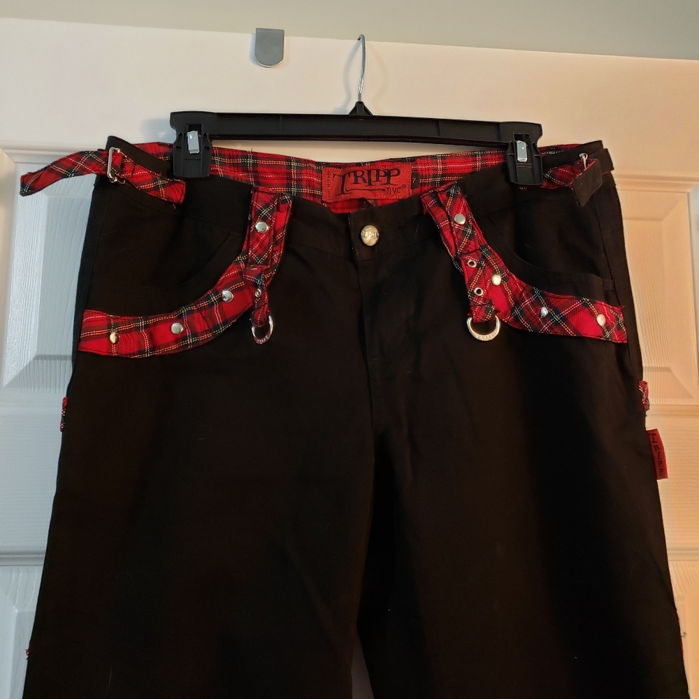 Tripp nyc red plaid pants - Picture 2 of 6